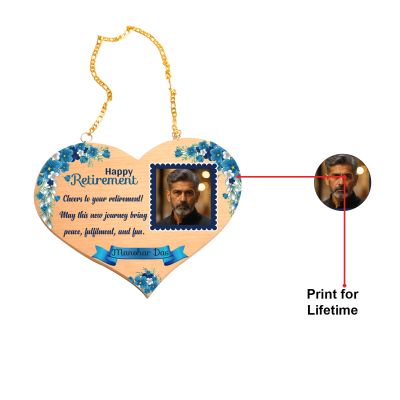 Personalized Happy Retirement Heart-Shaped Wooden Hanging Plaque  New Journey & Retirement Gift For Men & Women  Home Decor Keepsake